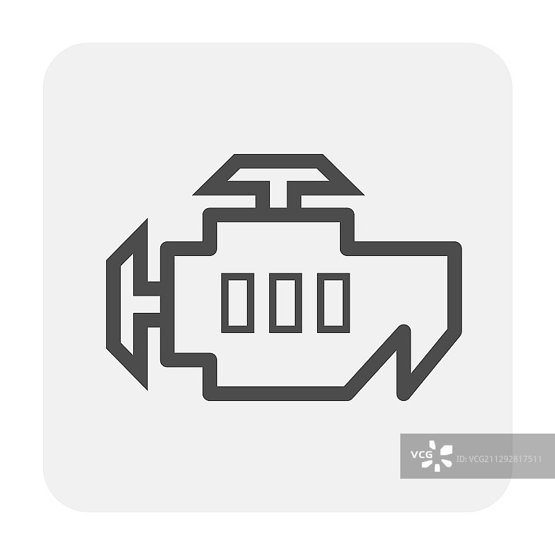 黑色发动机图标图片素材