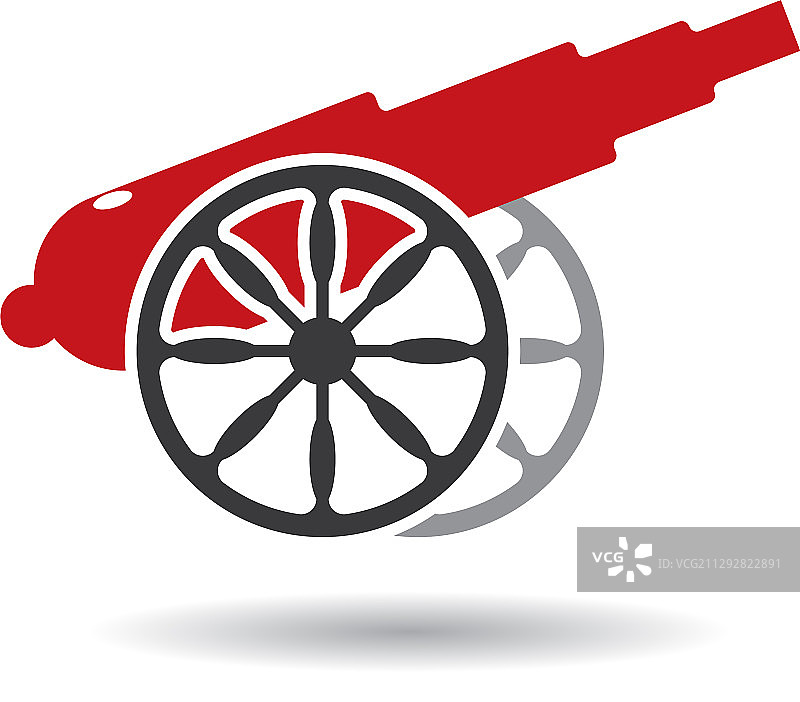 大炮标志图片素材