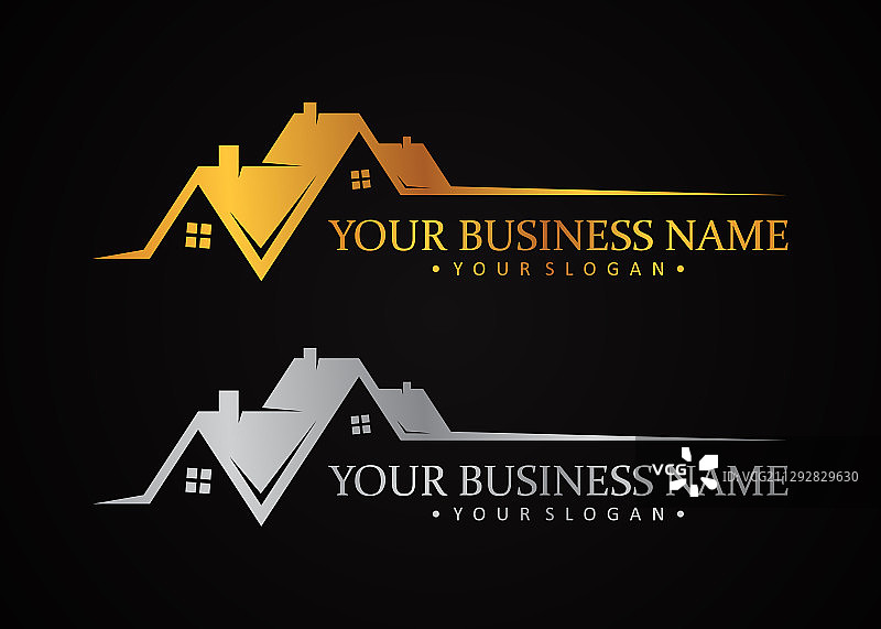 房地产公司奢华设计标志图片素材