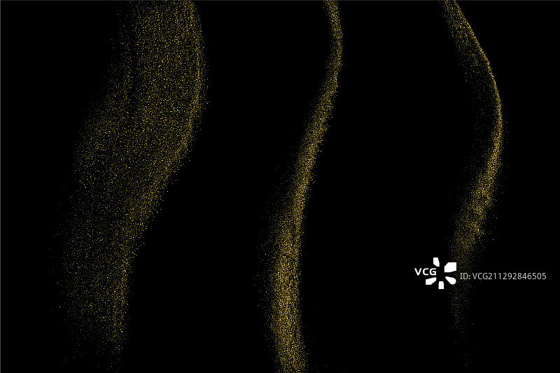 金色闪光波浪图片素材