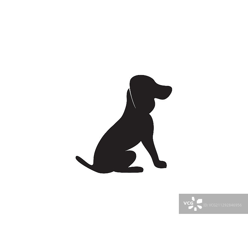 小狗图标logo设计模板图片素材