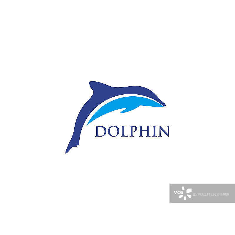 海豚logo设计模板图片素材