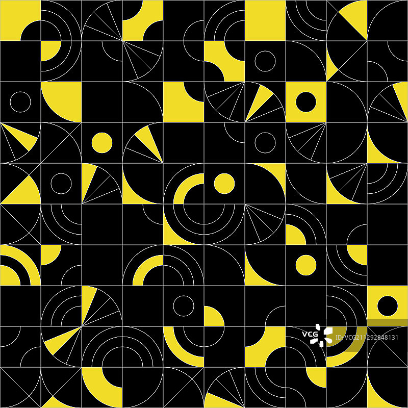 充满活力的现代几何无缝图案图片素材