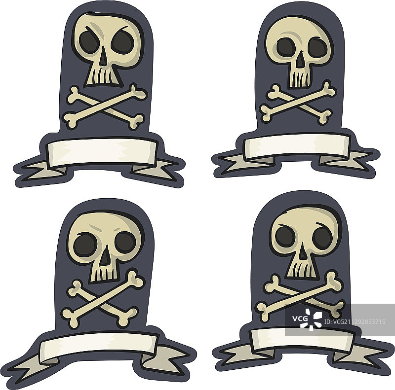 四色骷髅图片合集图片素材
