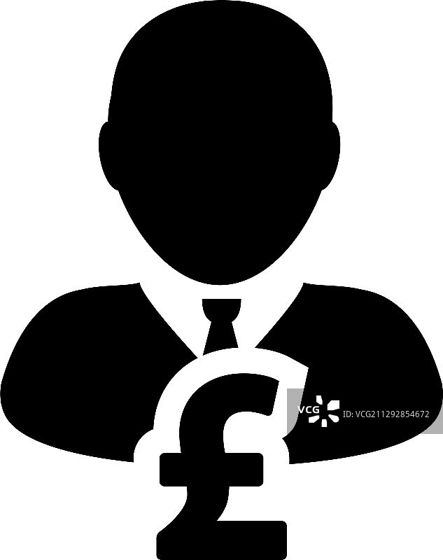 银行图标男性用户个人资料头像图片素材