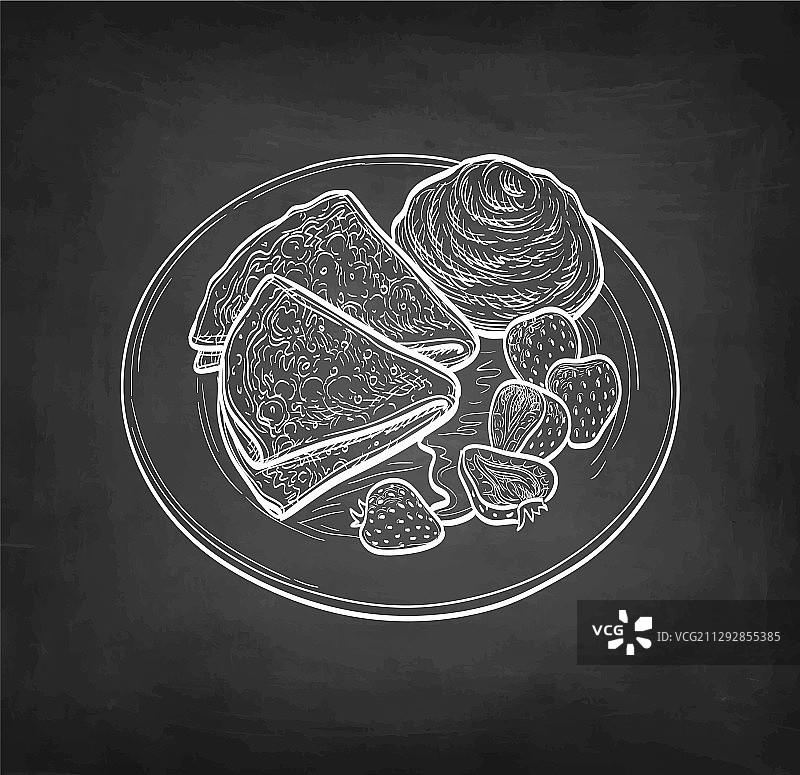 法式可丽饼或俄式薄饼图片素材