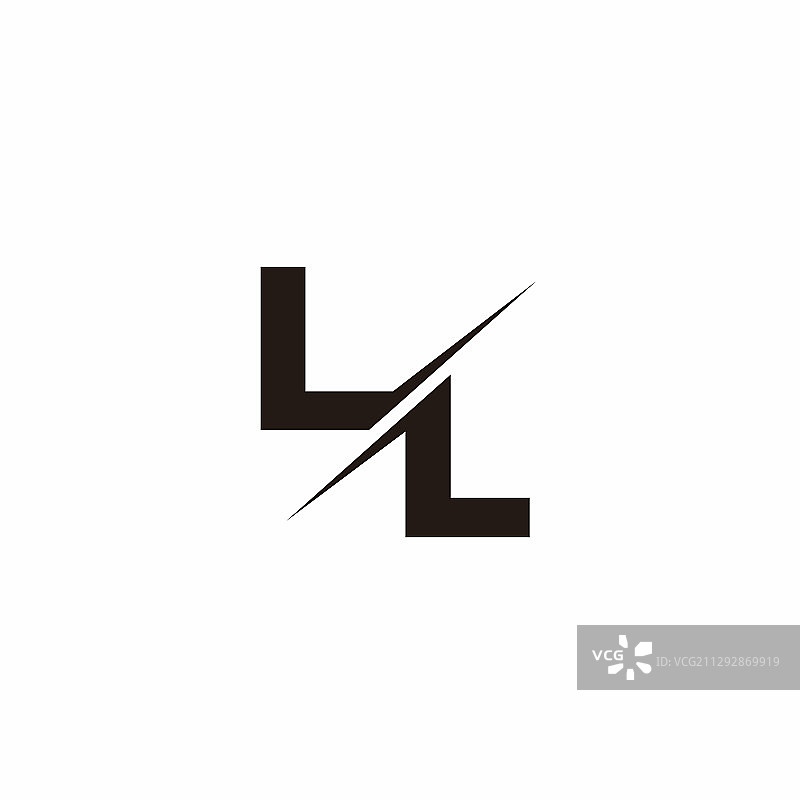 现代斜线概念logo图片素材