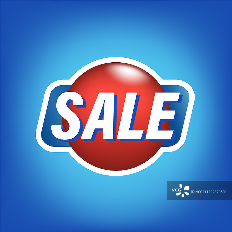 红色圆形促销购物标签图片素材