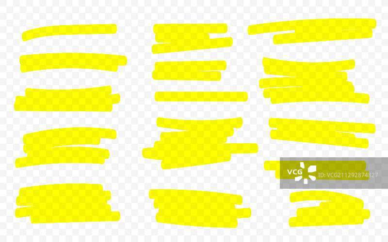 用记号笔画线，用高光笔画线，手绘图片素材