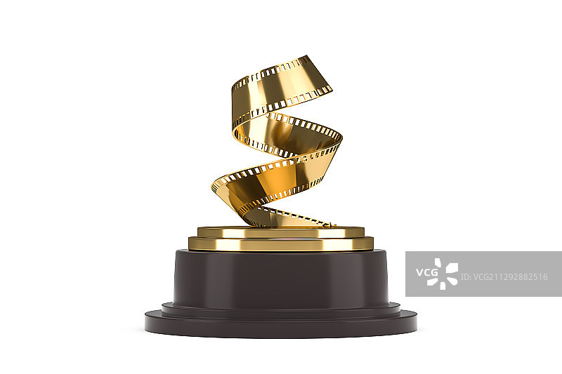 电影奖杯，三维图形图片素材
