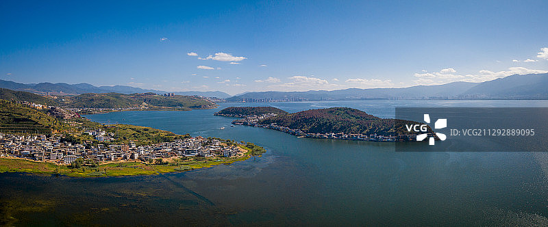 中国云南大理白族自治州金梭岛图片素材