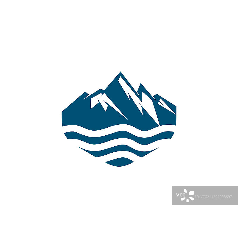 山峰图标Logo设计模板图片素材