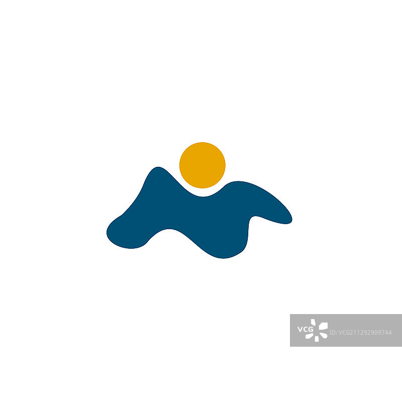 山峰图标Logo设计模板图片素材