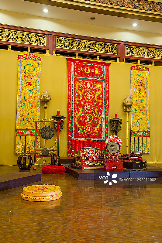 陕西省西安大唐芙蓉园紫云楼“仿唐乐舞厅”图片素材