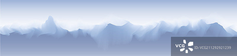 美丽的蓝色山景banner图片素材