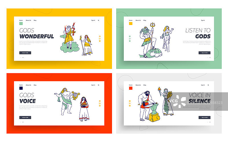 古希腊奥林匹斯众神图片素材