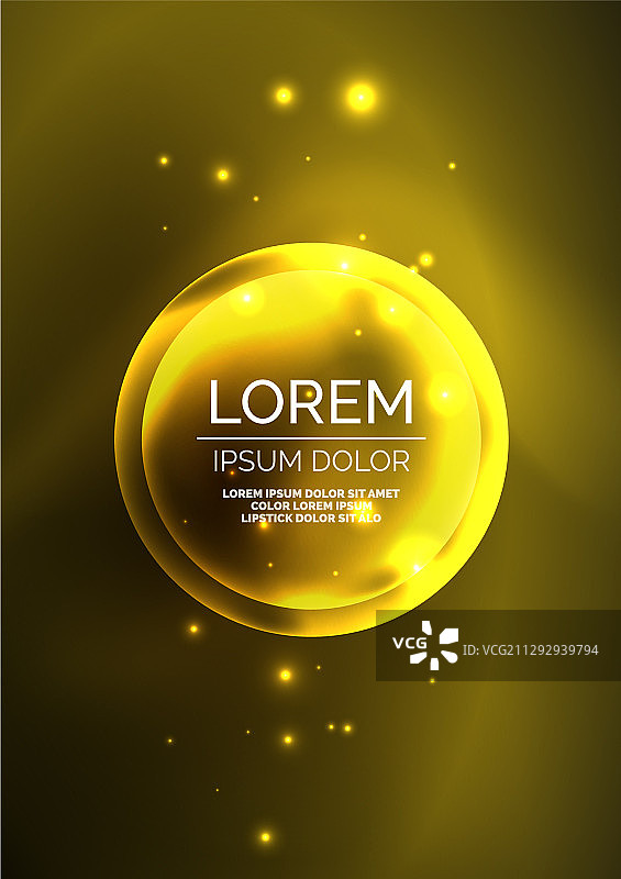 发光的霓虹灯，闪亮的透明气泡玻璃图片素材