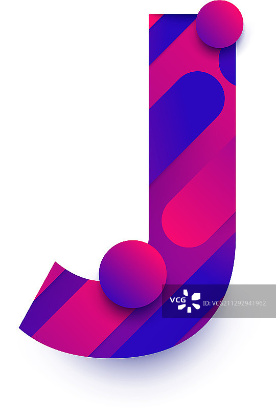 字母背景渐变J图片素材