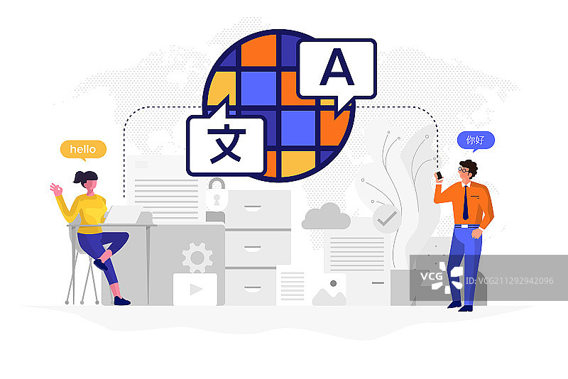 应用程序语言翻译12图片素材