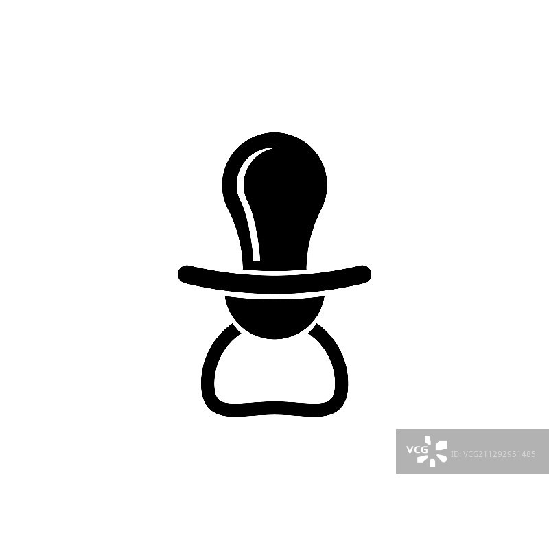 简约现代的奶嘴图标设计图片素材