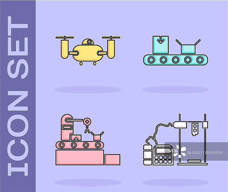 3D打印机无人机与运动相机图片素材