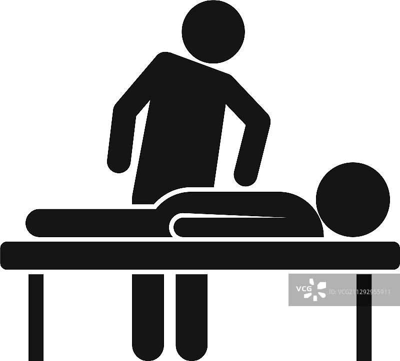 按摩疗法图标简约风格图片素材