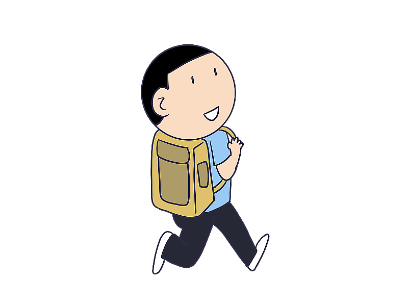 元素：学生上学图片素材