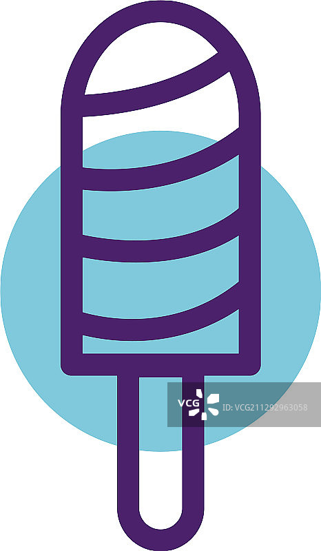 线条风格冰棍图片素材