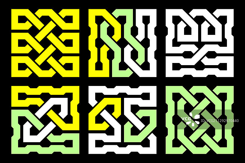 凯尔特结抽象装饰图案图片素材