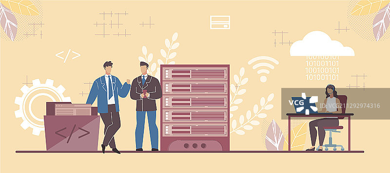 商务人士使用SaaS项目管理工具图片素材