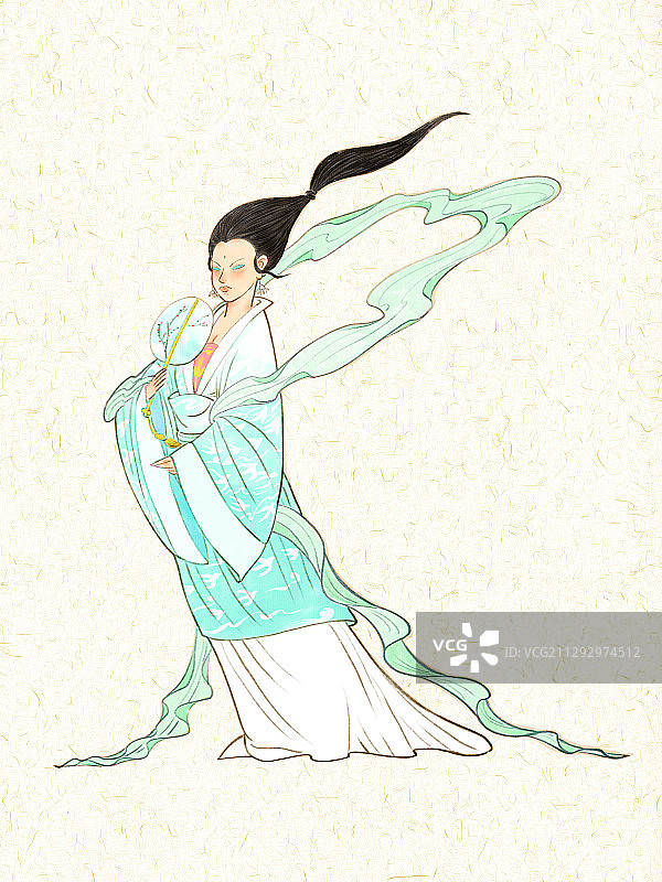 仙女插画图片素材