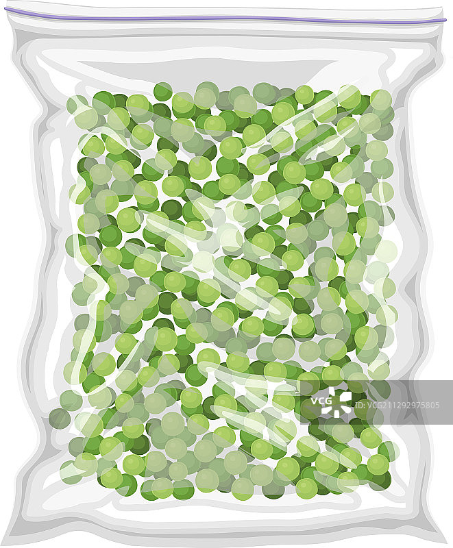 塑料包装冷冻青豆图片素材