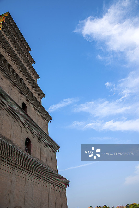 陕西省西安大雁塔（西安大慈恩寺佛塔）图片素材