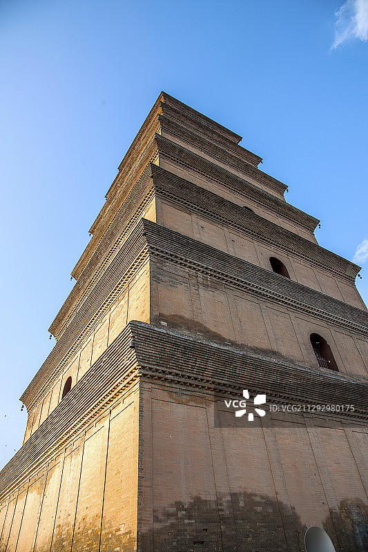 陕西省西安大雁塔（西安大慈恩寺佛塔）图片素材