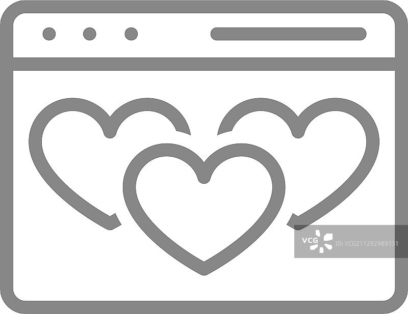 带有爱心图案的网页图片素材