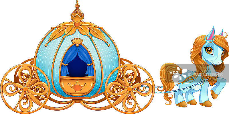 灰姑娘南瓜马车图片素材