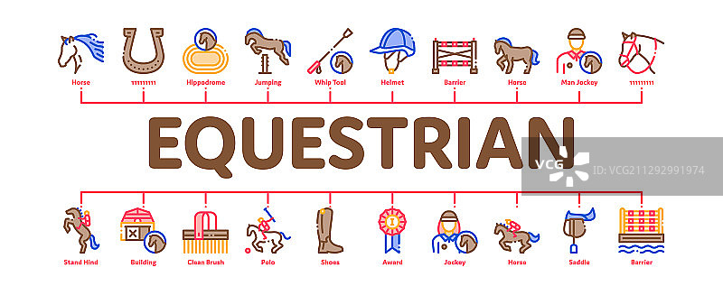 马术动物信息图Banner图片素材