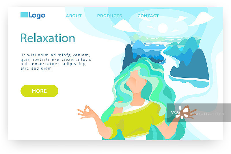 女孩冥想和智慧手印瑜伽图片素材