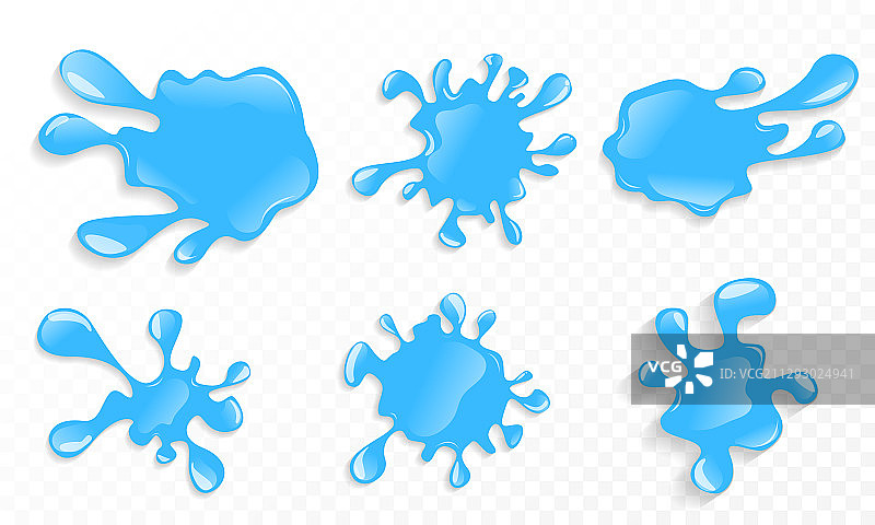 孤立背景上的水花图片素材