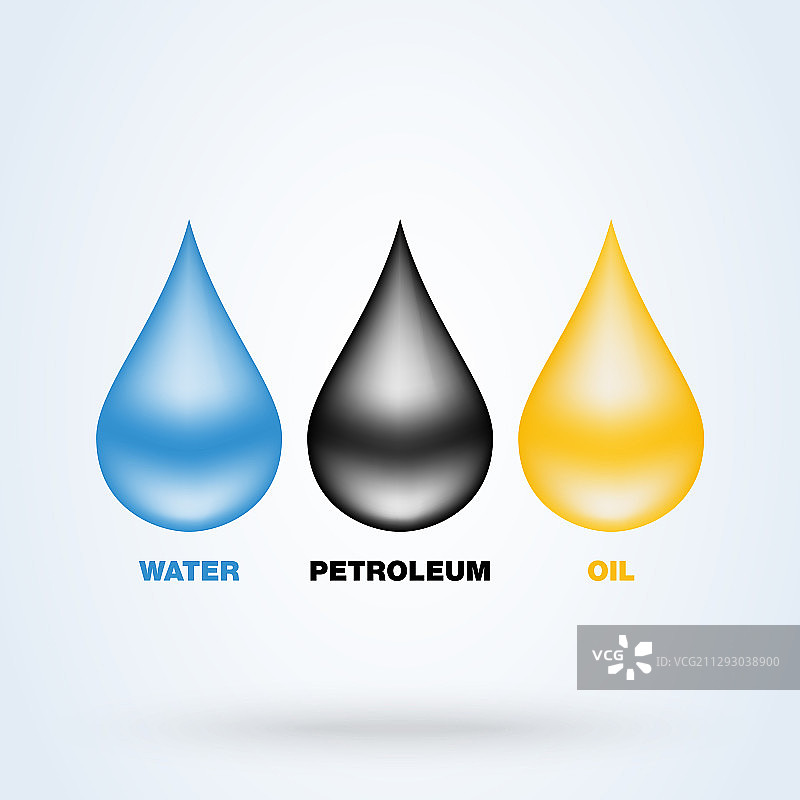 石油和水的滴落合集图片素材