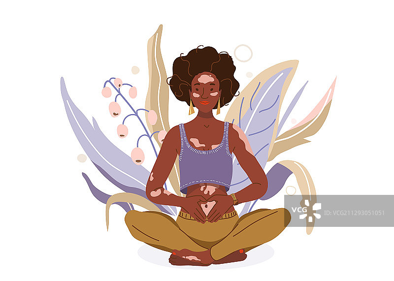 关爱患有白癜风的肌肤图片素材