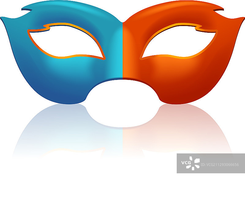 双色面具图片素材
