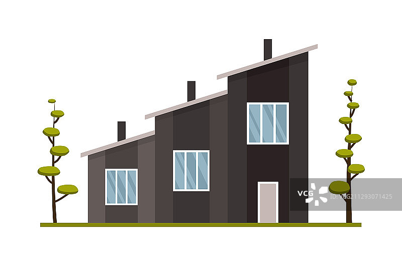 现代乡村住宅预订和生活图片素材