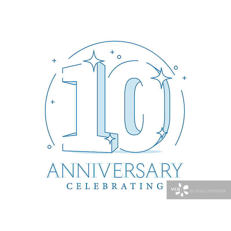 10周年3D数字20周年庆典图片素材