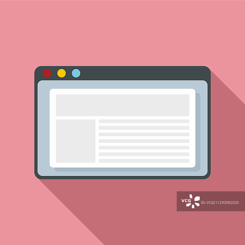 扁平风格Web页面图标图片素材