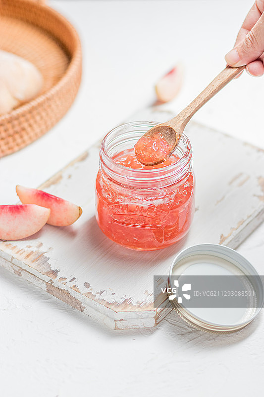 蜜桃果酱图片素材