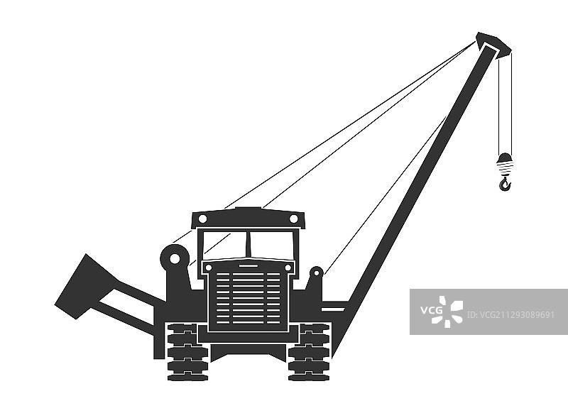 铺管起重机图片素材