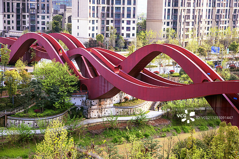 长沙市 中国结步行桥图片素材