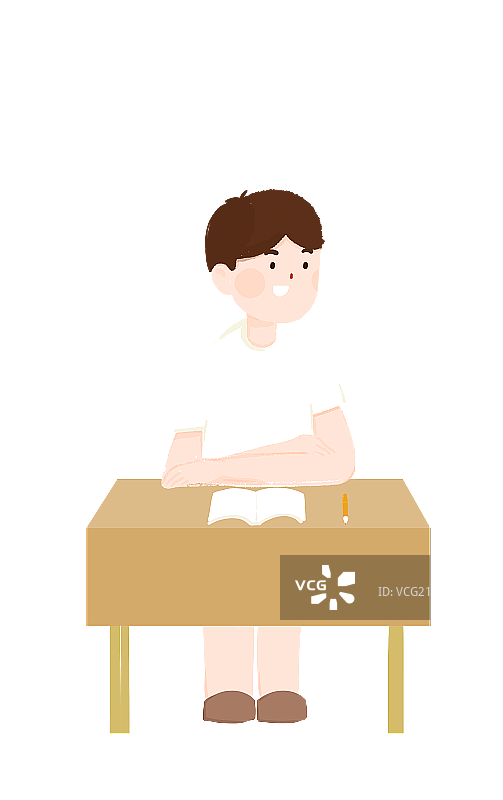 认真听课学习的男孩图片素材