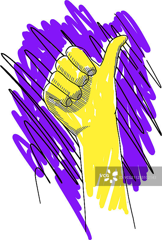 点赞素描：最佳选择图片素材